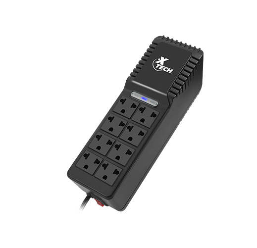 REGULADOR  DE VOLTAJE XTECH AUTO EXTERNAL AC 110120 V8 OUTLETS 1000