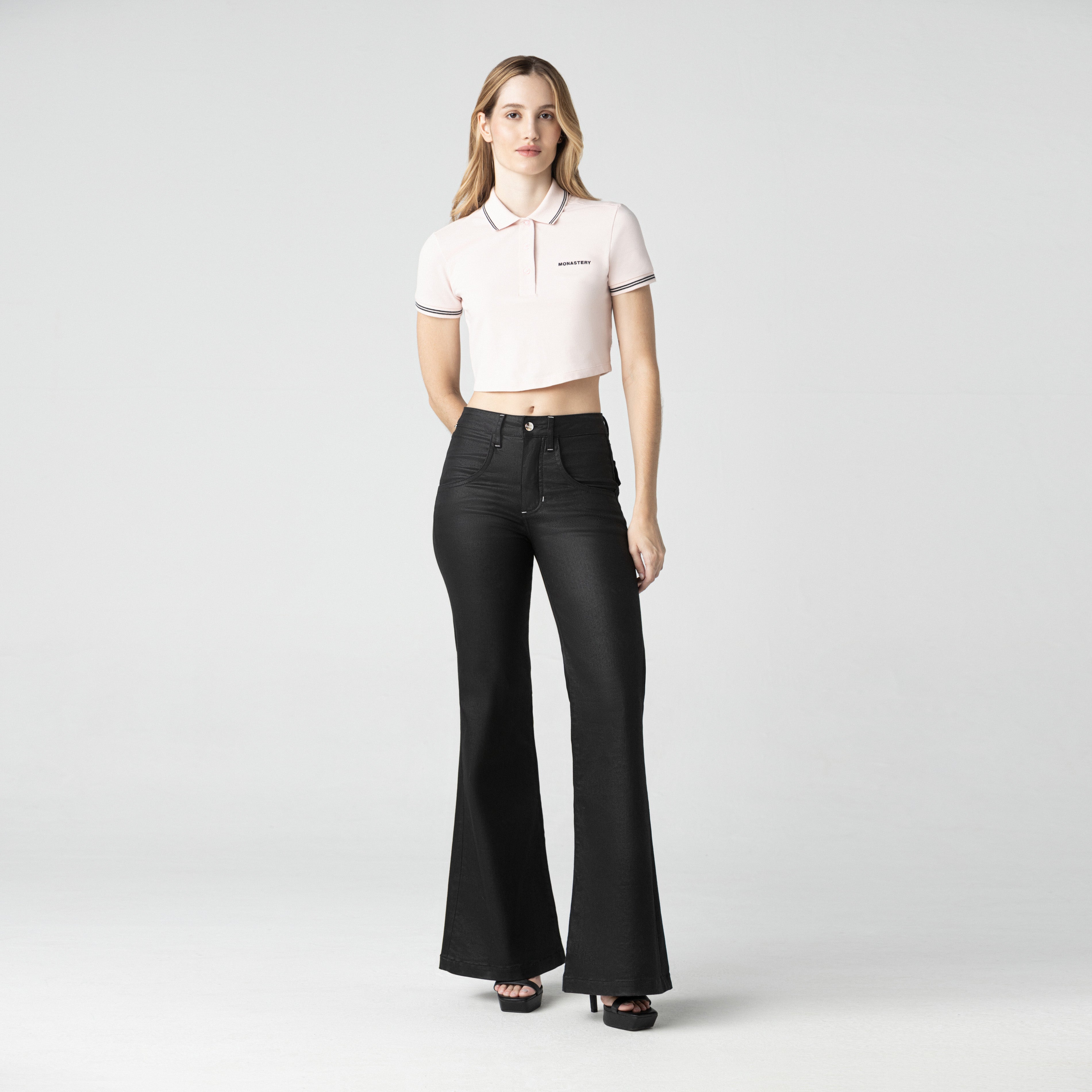 REXI CROP TOP WOMEN ROSE QUARTZ - Monastery | Tienda Oficial Colombia