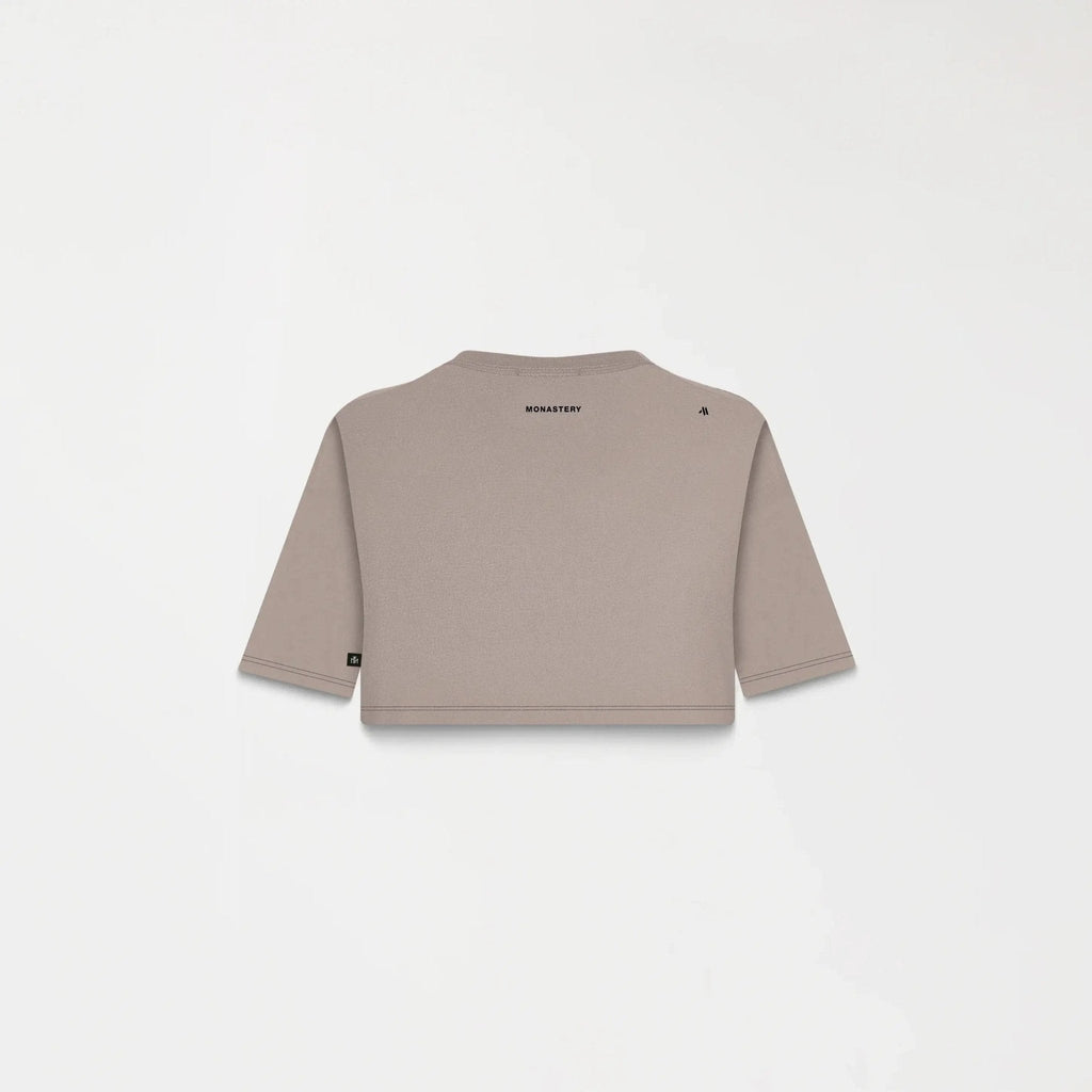 ROISIN CROP TOP WOMEN TAUPE GRAY - Monastery | Tienda Oficial Colombia