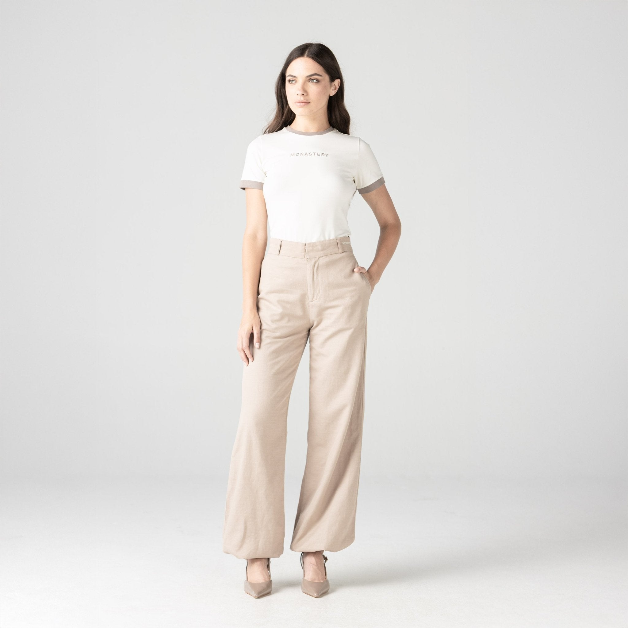 SAMARA T - SHIRT WOMEN EGRET - Monastery | Tienda Oficial Colombia