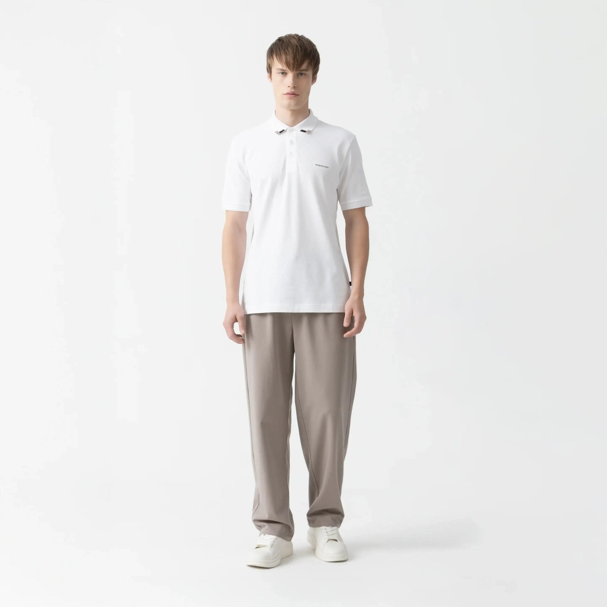 SARDEN POLO MEN WHITE - Monastery | Tienda Oficial Colombia