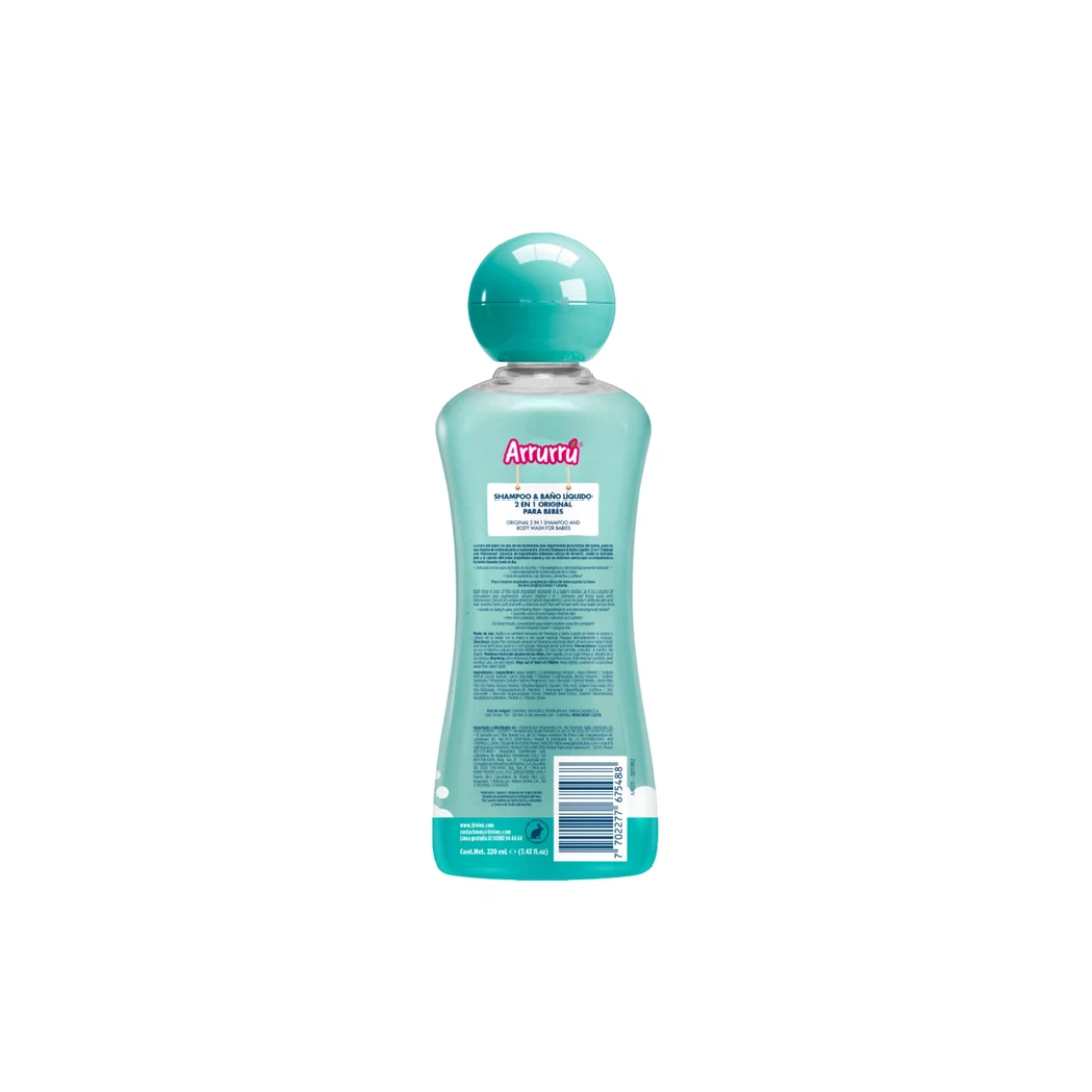 Arrurru Naturals Shampoo & Baño Líquido 2 en 1 Original 220ml