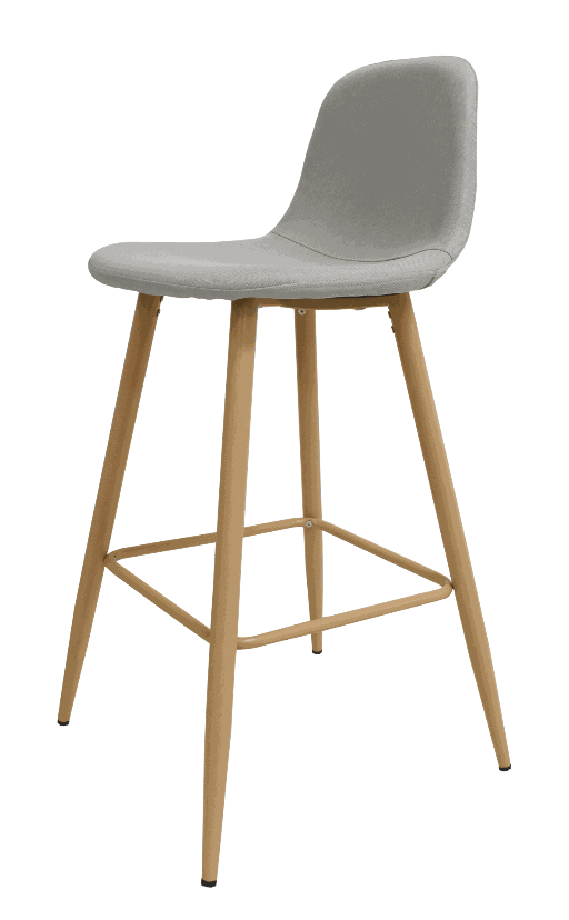 SILLA ALTA STARKEN TIPO TABURETE LIGHT GRAY