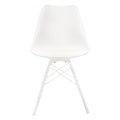 SILLA DE VISITA STARKEN EN PIEL WHITE