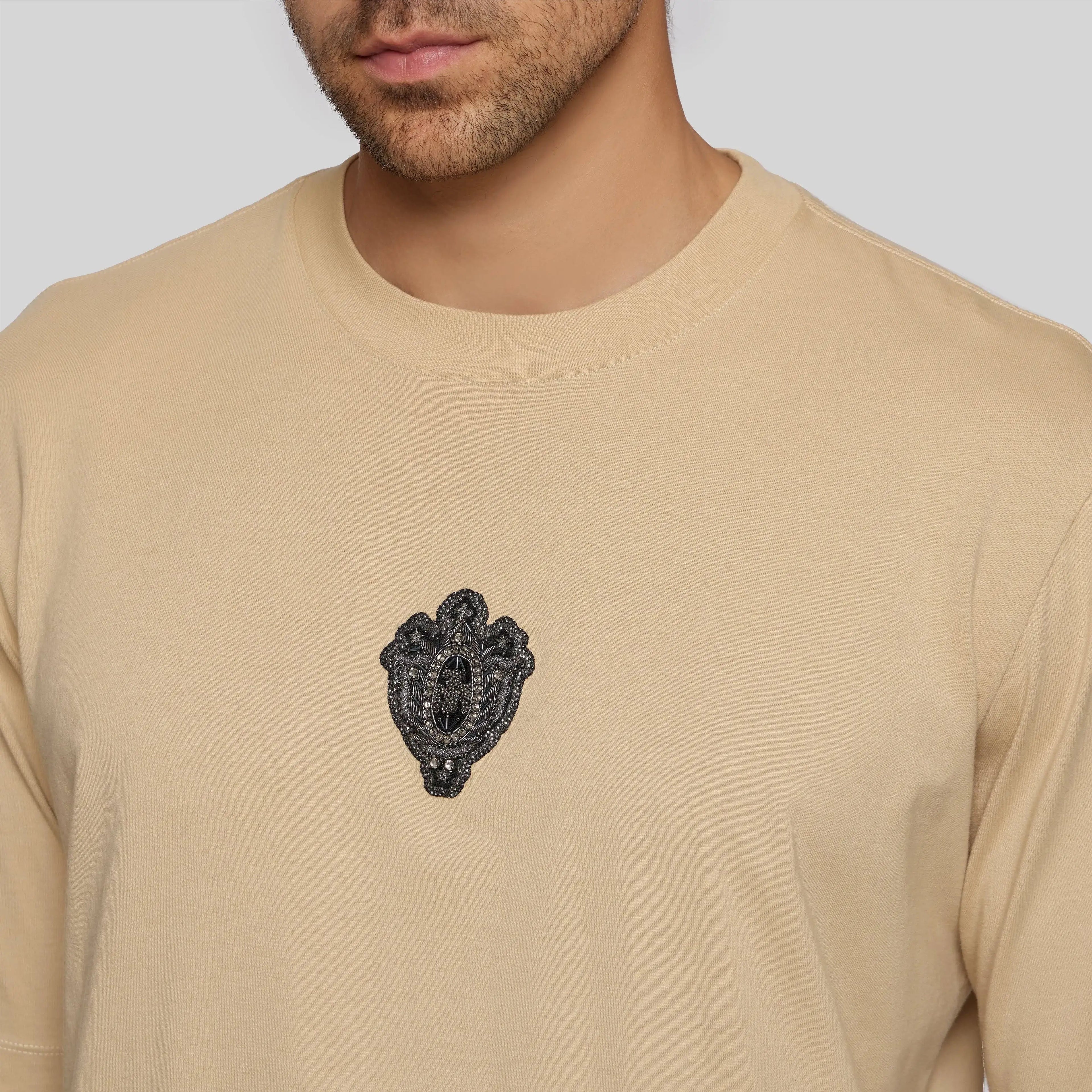 SILON CAMEL T-SHIRT OVERSIZE - Monastery