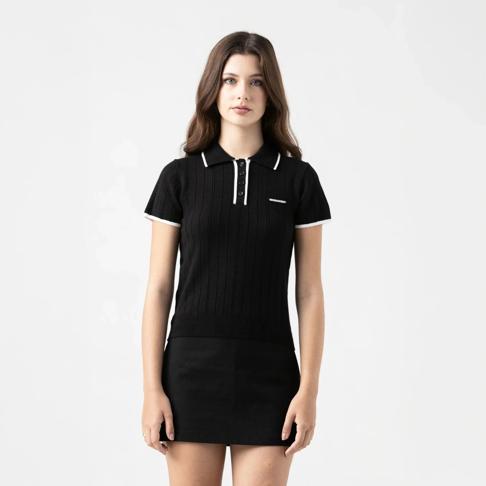 SINNIA KNITTED TOP WOMEN BLACK - Monastery | Tienda Oficial Colombia