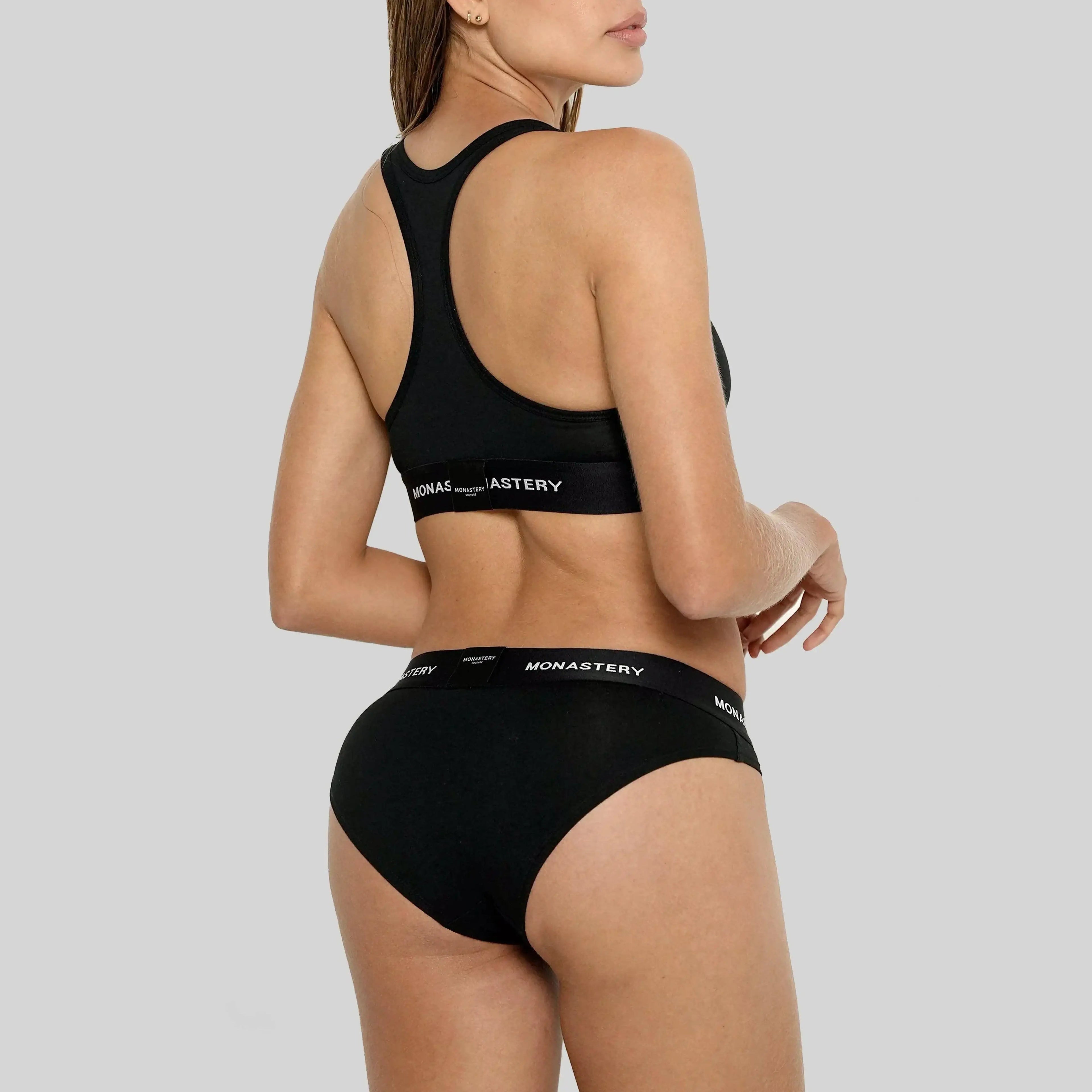 SOFIA BLACK PANTY - Monastery