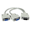 SPLITTER XTECH VGA MALE TO 2 VGA FEMALE