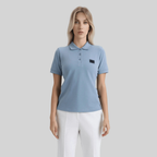SUZUKA T-SHIRT POLO WOMEN FADED DENIM - Monastery | Tienda Oficial Colombia