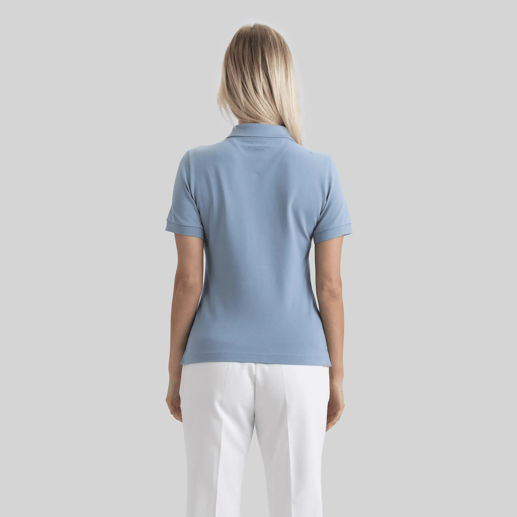 SUZUKA T-SHIRT POLO WOMEN FADED DENIM - Monastery | Tienda Oficial Colombia