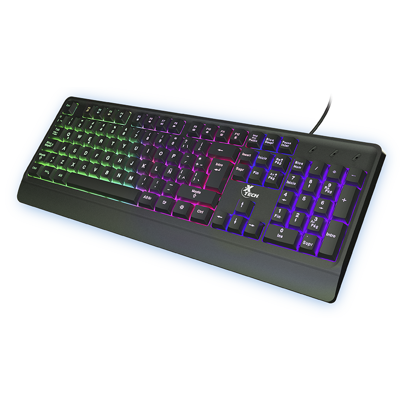 TECLADO GAMING XTECH CHEVALIER MULTIMEDIA SPA USB BLACK