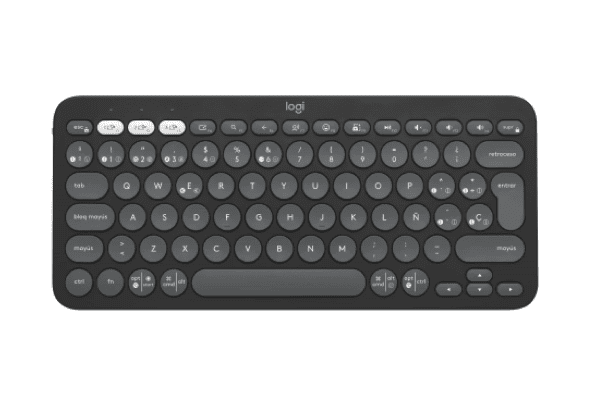 TECLADO LOGITECH PEBBLE KEYS 2 K380S WIRELESSBLUETOOTHSPANISHGRAPHITE