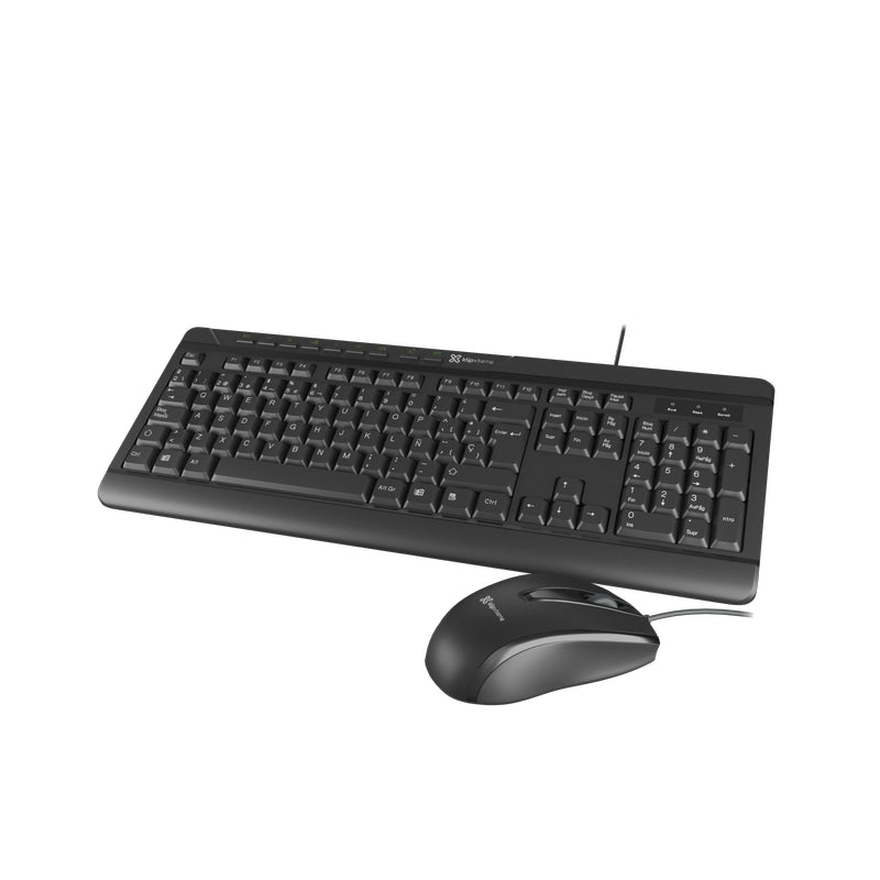 TECLADOMOUSE KLIPX MULTIMEDIA SPA USB BLACK