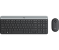 TECLADOMOUSE LOGITECH MK470 SLIM SPA WIRELESS BLACK GRAPHITE