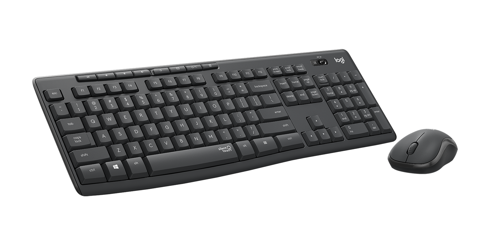 TECLADOMOUSE WIRELESS LOGITECH MK295 SILENT BLACK