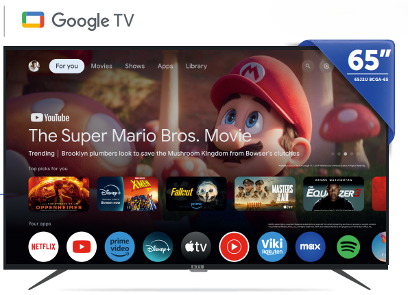 TELEVISOR KTC 65 SMART 4K UHDQLEDHDMIx3USBx2AND11GOOGLE TV
