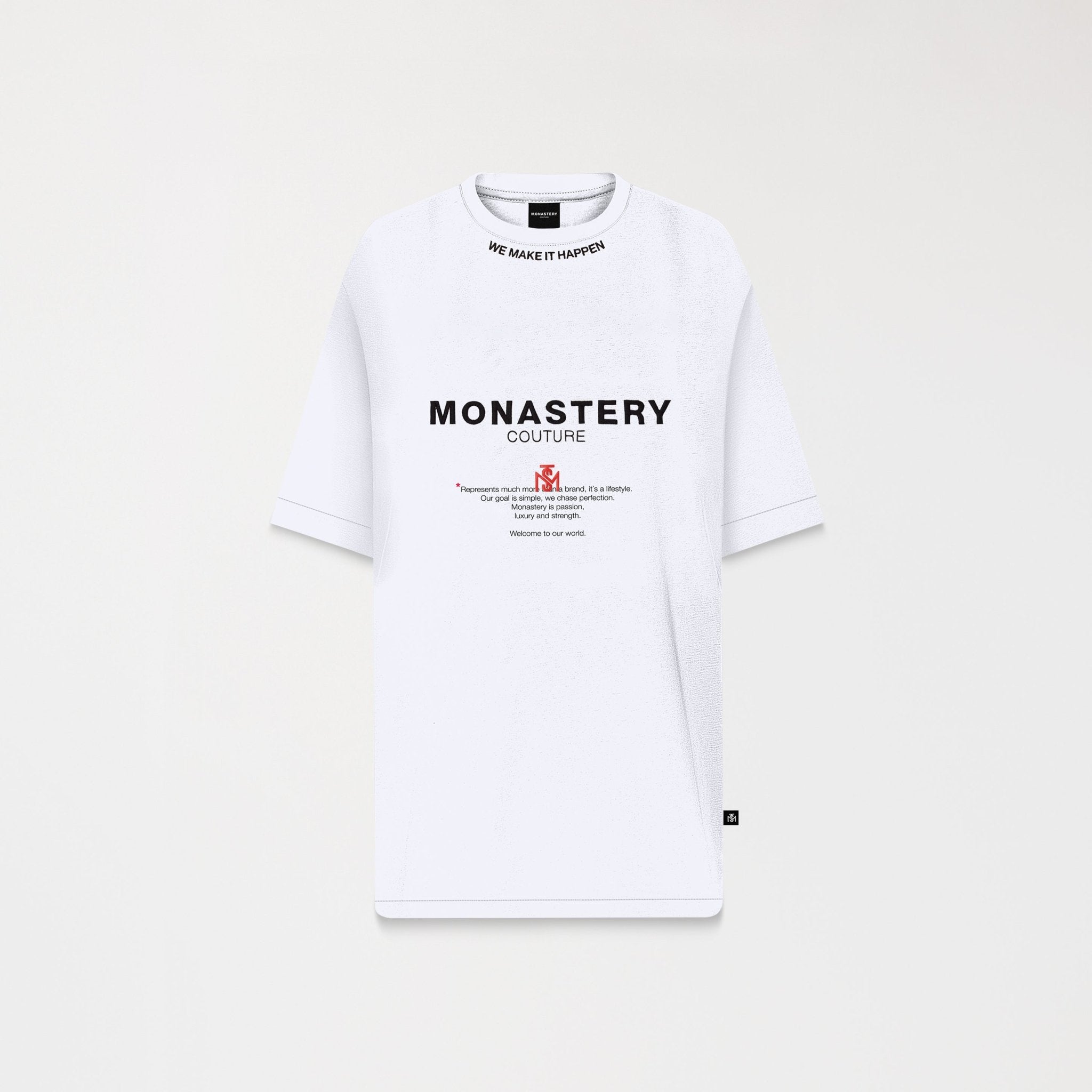 TERRIMONT T - SHIRT OVERSIZED MEN WHITE - Monastery | Tienda Oficial Colombia