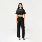 TESSIE CROP TOP WOMEN BLACK - Monastery | Tienda Oficial Colombia
