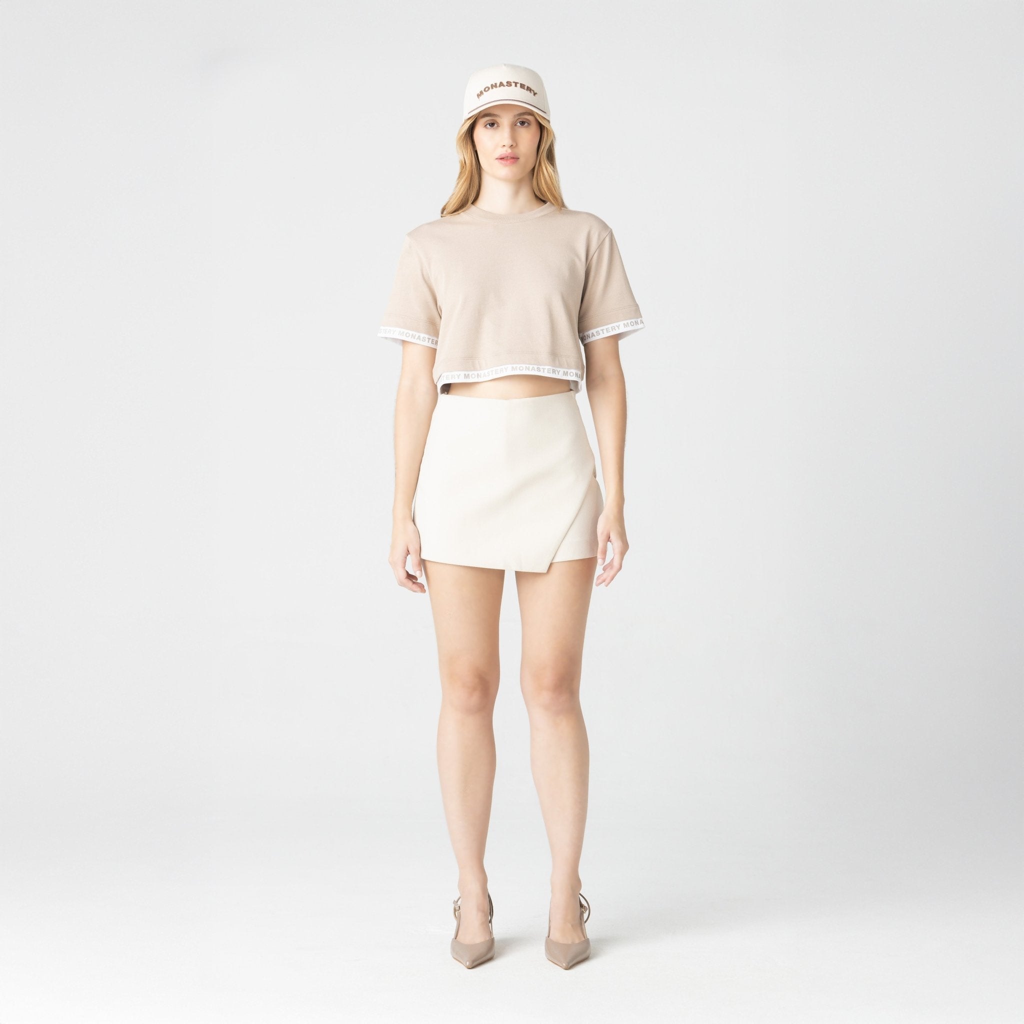 TIZOC CROP TOP WOMEN SIMPLY TAUPE - Monastery | Tienda Oficial Colombia