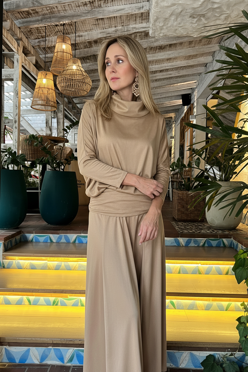 TOP BAT CUELLO T GAMUZA CAMEL