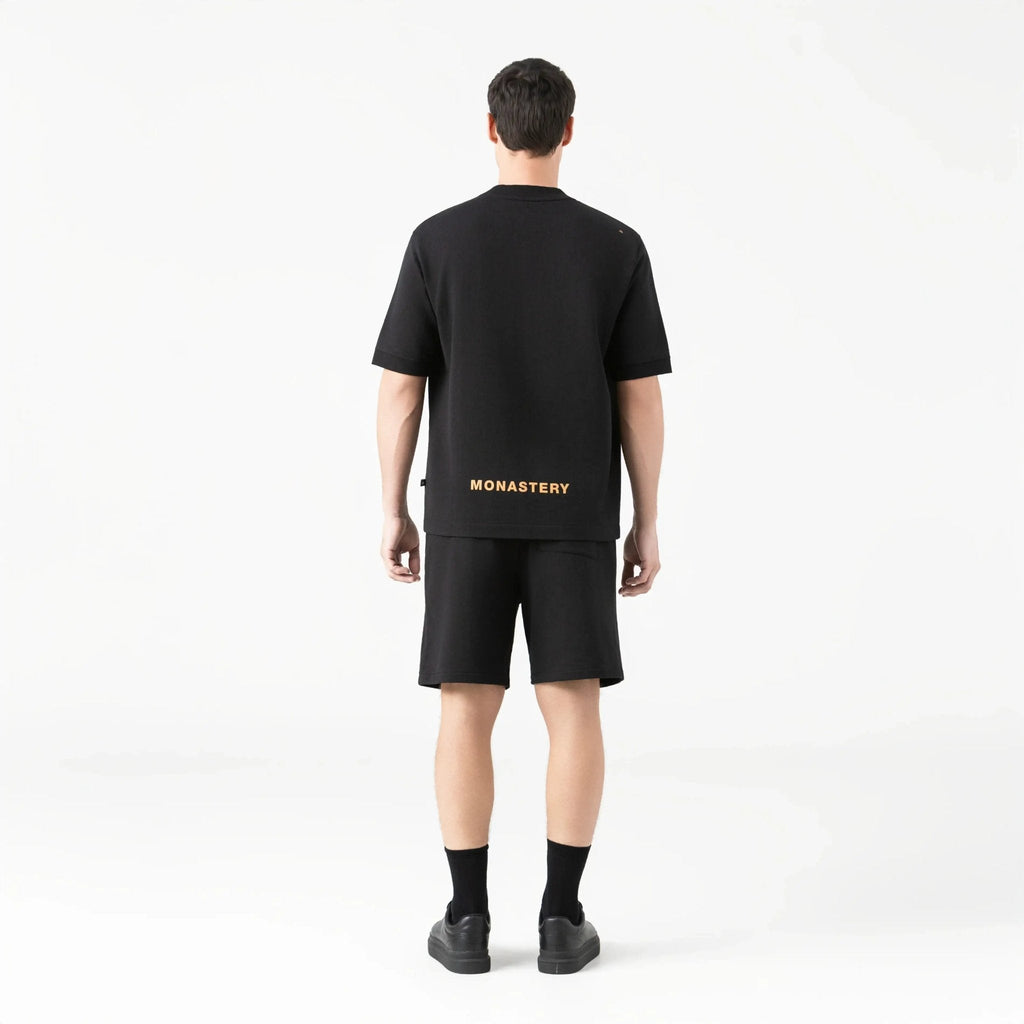 VIKRANT BURDA SHORT MEN BLACK - Monastery | Tienda Oficial Colombia
