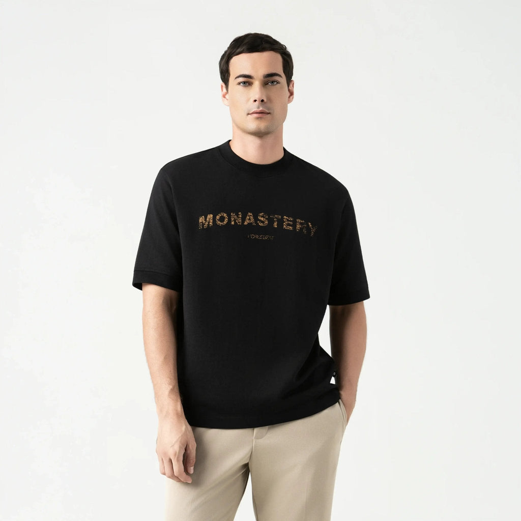 VIKRANT T - SHIRT OVERSIZED MEN BLACK - Monastery | Tienda Oficial Colombia
