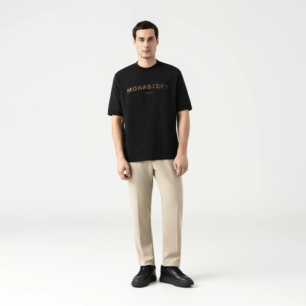VIKRANT T - SHIRT OVERSIZED MEN BLACK - Monastery | Tienda Oficial Colombia