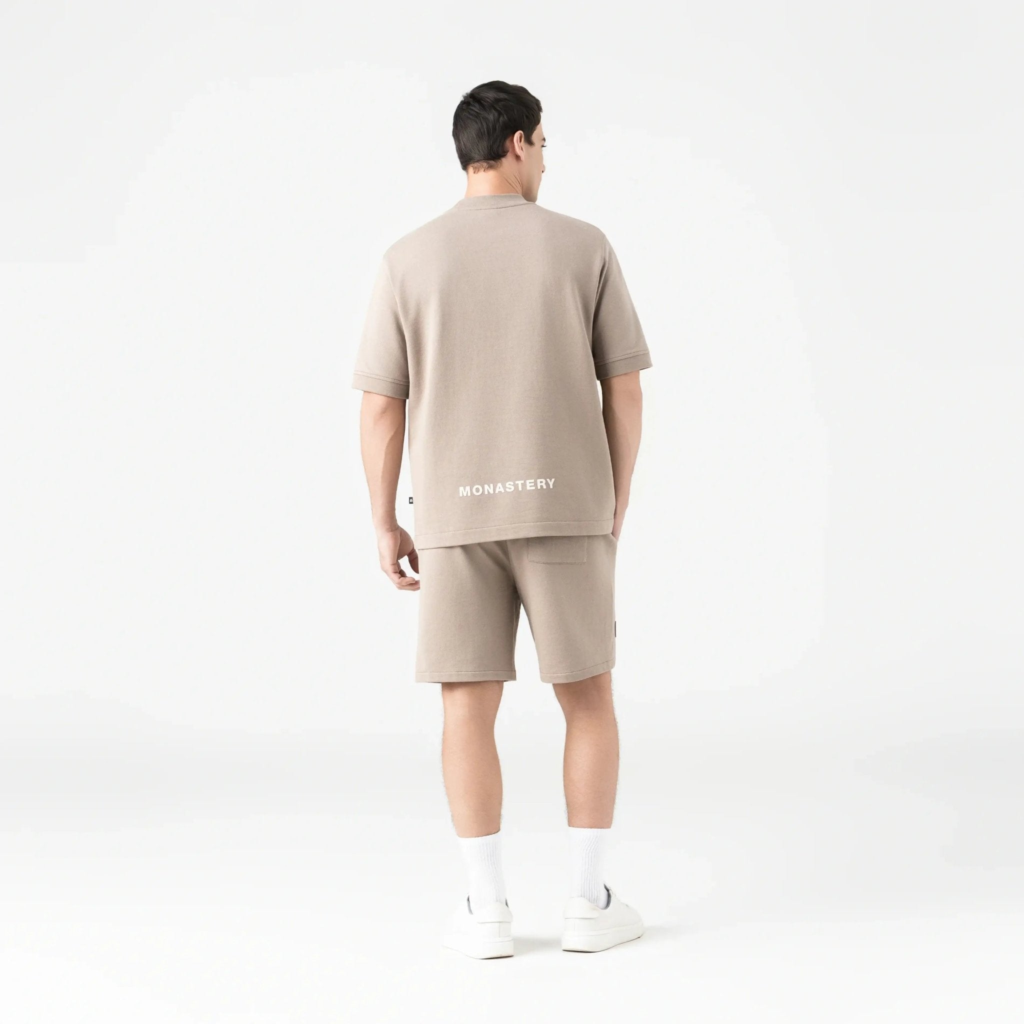 VIKRANT T - SHIRT OVERSIZED MEN TAUPE GRAY - Monastery | Tienda Oficial Colombia