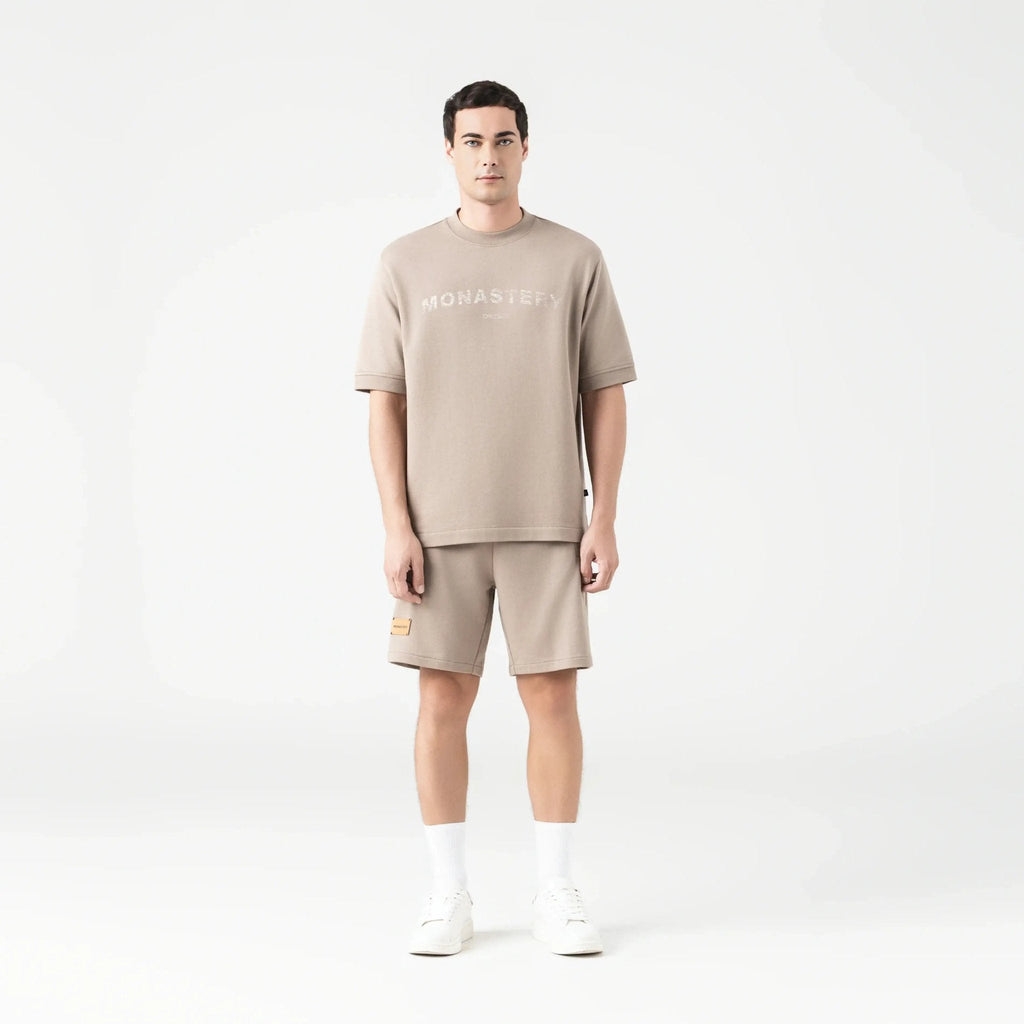 VIKRANT T - SHIRT OVERSIZED MEN TAUPE GRAY - Monastery | Tienda Oficial Colombia