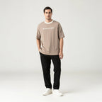 WARMBLOOD T - SHIRT OVERSIZED MEN TAUPE GRAY - Monastery | Tienda Oficial Colombia