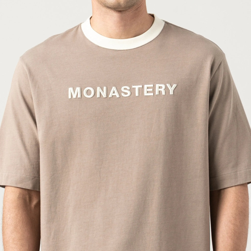 WARMBLOOD T - SHIRT OVERSIZED MEN TAUPE GRAY - Monastery | Tienda Oficial Colombia