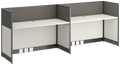 WORKSTATION STARKEN PARA DOS PERSONAS EN MELAMINA WHITEGRAY